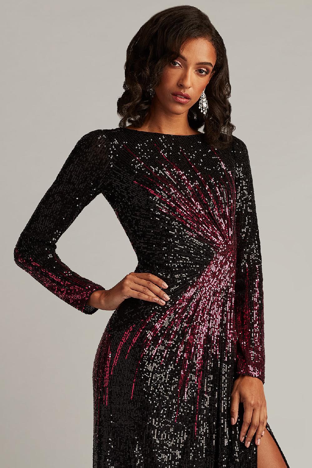 Tadashi Shoji Stellare Sequin Gown