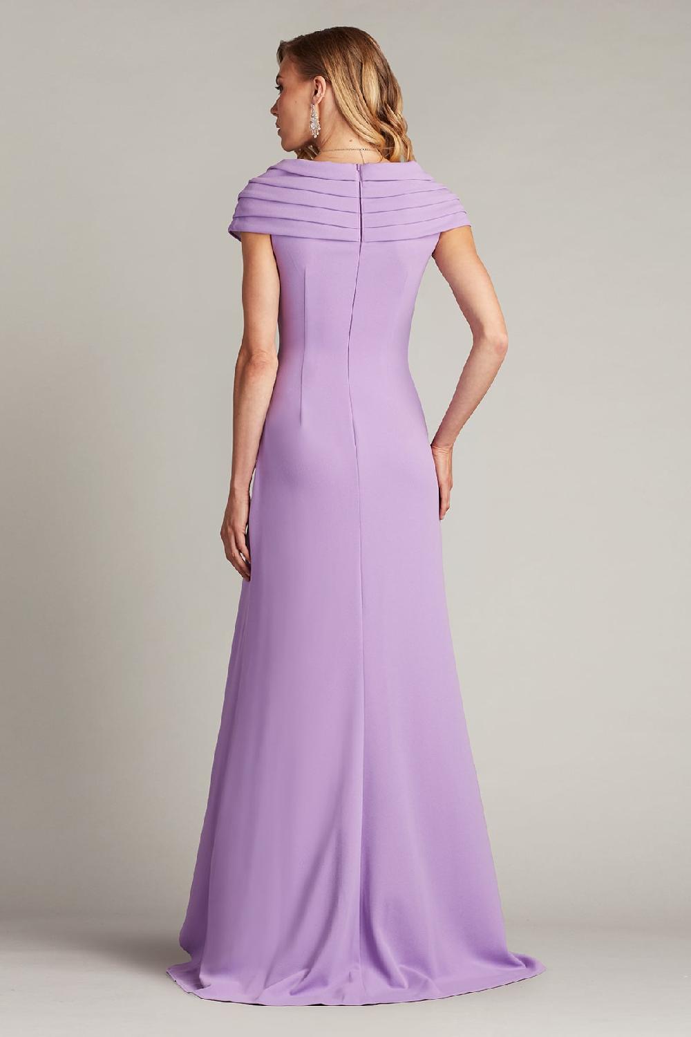 Tadashi Shoji Talise Waterfall Flounce Gown
