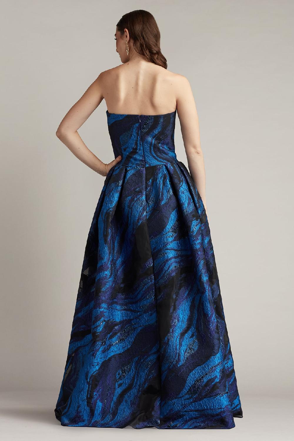 Tadashi Shoji Valora Strapless Jacquard Ball Gown