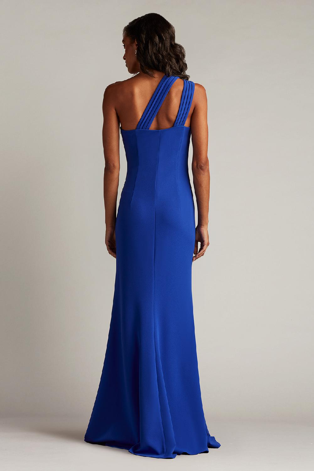 Tadashi Shoji Viveca One-Shoulder Keyhole Gown