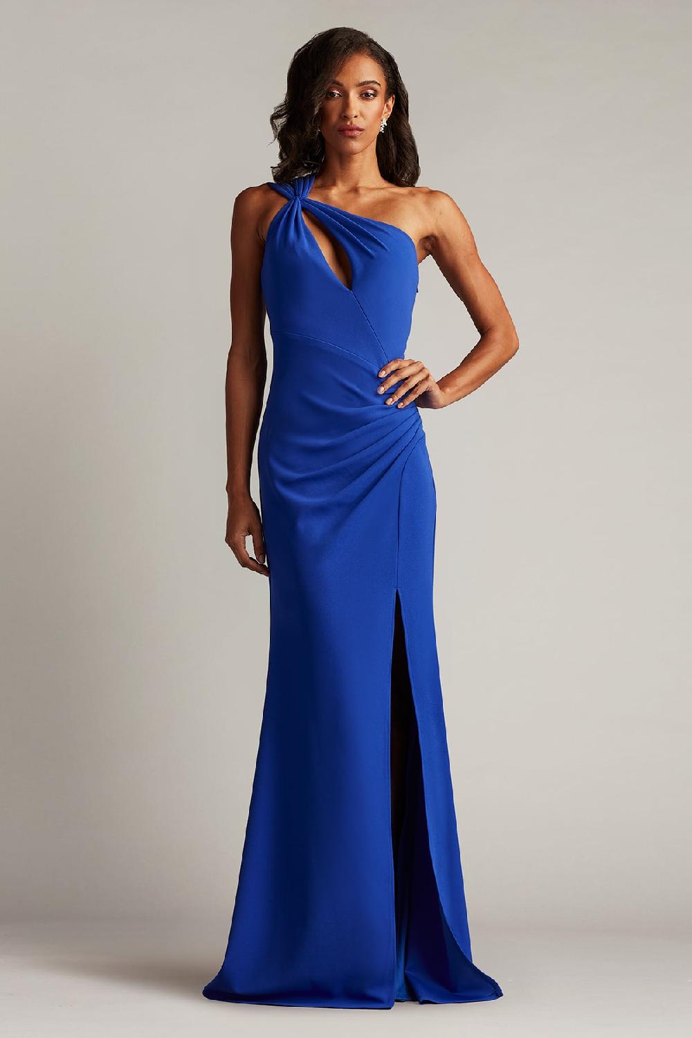 tadashi shoji Viveca One-Shoulder Keyhole Gown