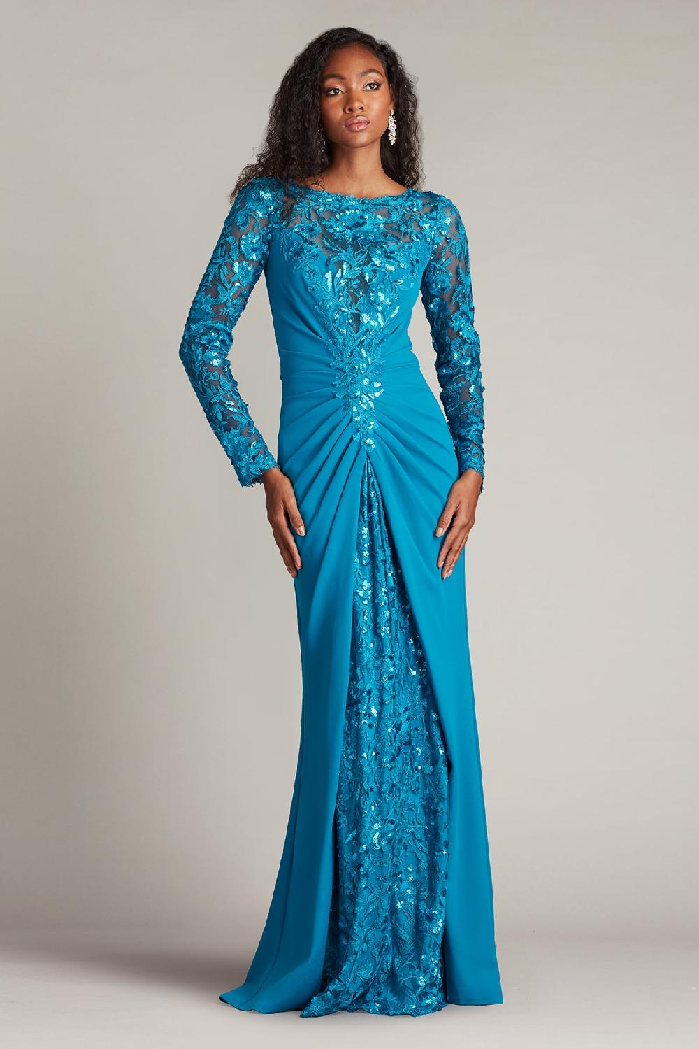 Tadashi Shoji Whitley Sequin Embroidered Gown