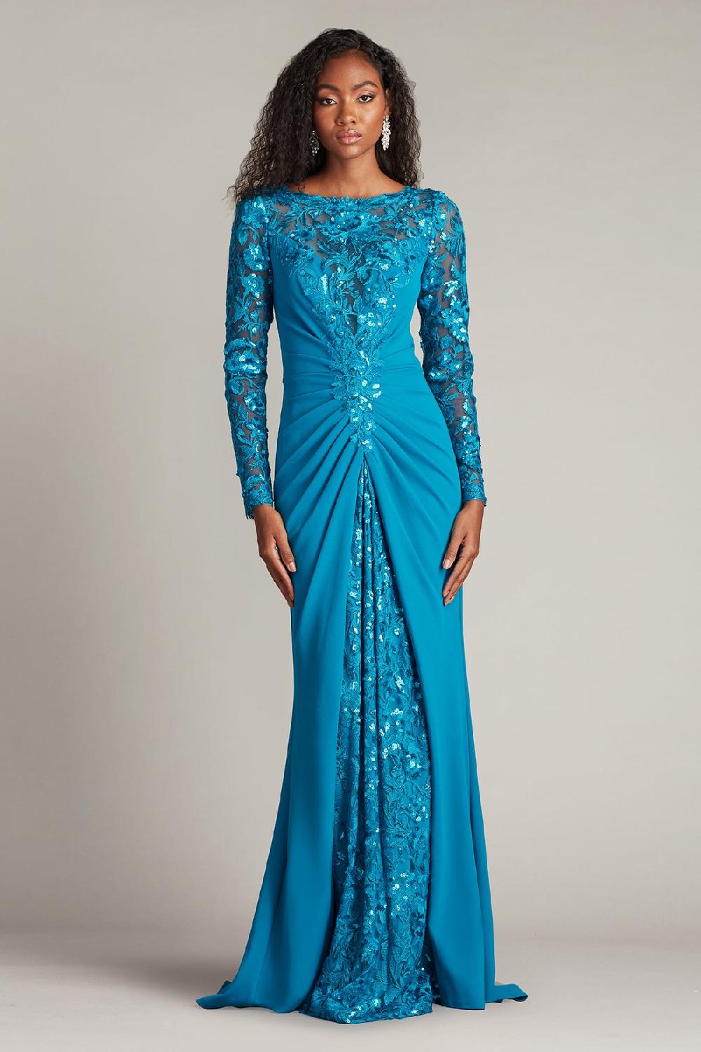 tadashi shoji Whitley Sequin Embroidered Gown