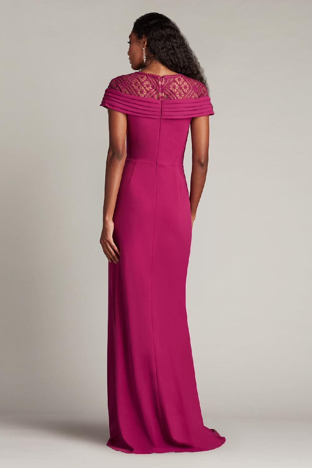 Tadashi Shoji Yura Waterfall Flounce Gown