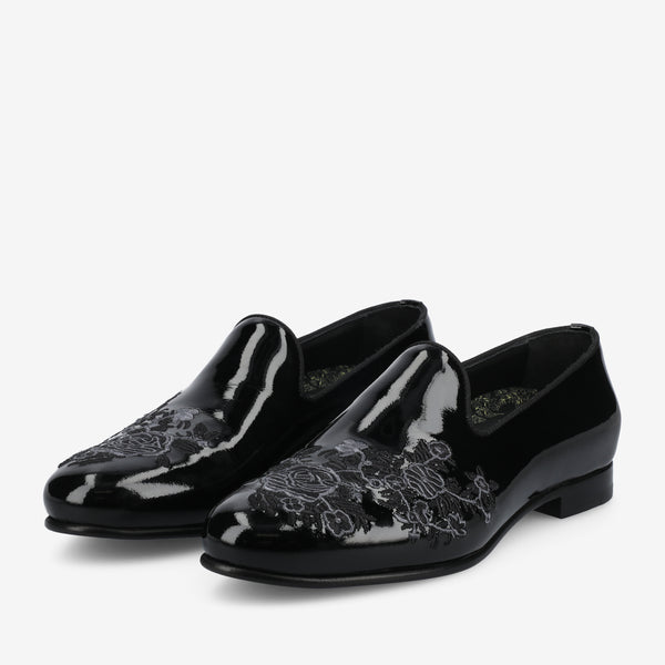 Taft The Estate Slipper In Black Patent Leather