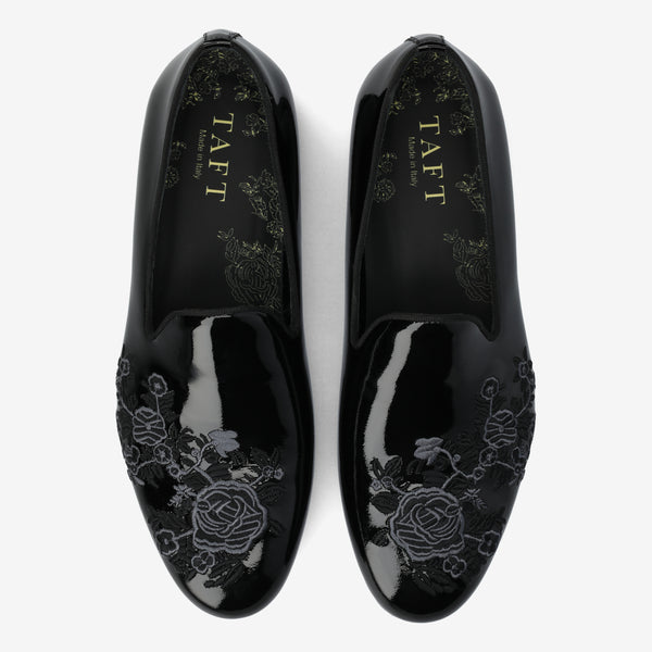 Taft The Estate Slipper In Black Patent Leather