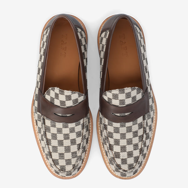 Taft The Fitz Loafer In Brown Check