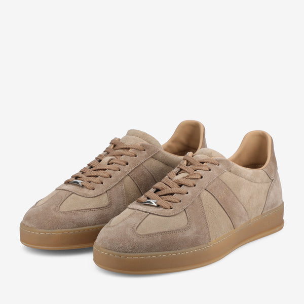 Taft The Gatsby Sneaker In Taupe Suede