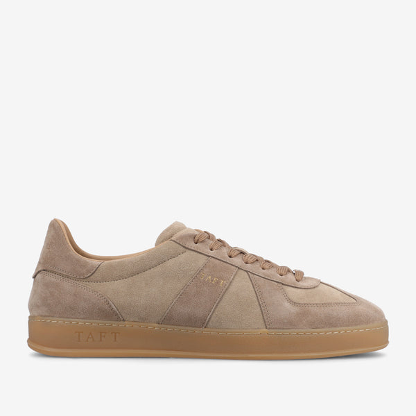 taft The Gatsby Sneaker in Taupe Suede