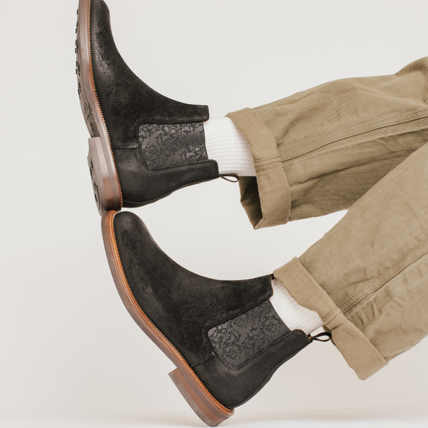 Taft The Glen Boot In Black Suede