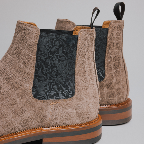 Taft The Glen Boot In Taupe Croco