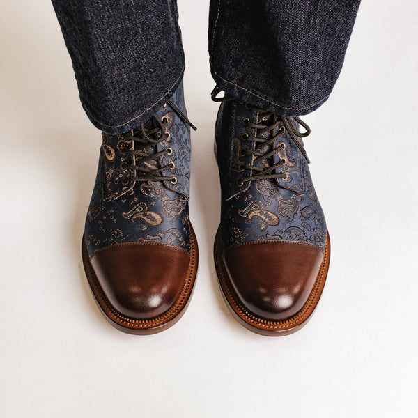 Taft The Jack Dress Boot In Brown Paisley