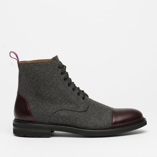 taft The Jack in Grey/Oxblood