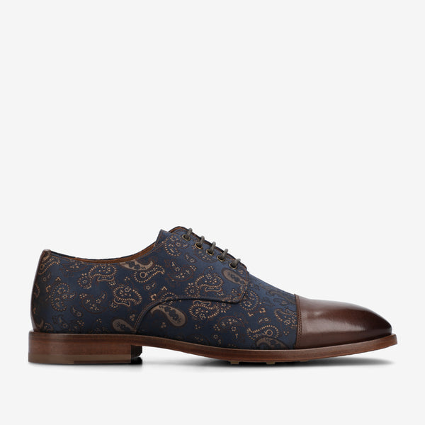taft The Jack Oxford Shoe in Brown Paisley