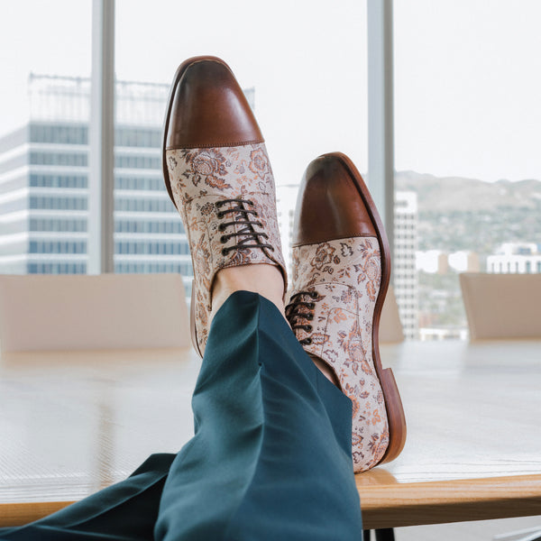 Taft The Jack Oxford Shoe In Desert Floral