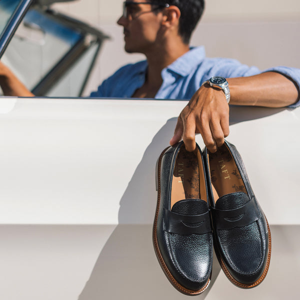 Taft The Jack Penny Loafer In Black