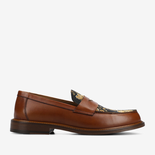 taft The Jack Penny Loafer in Eden Cognac