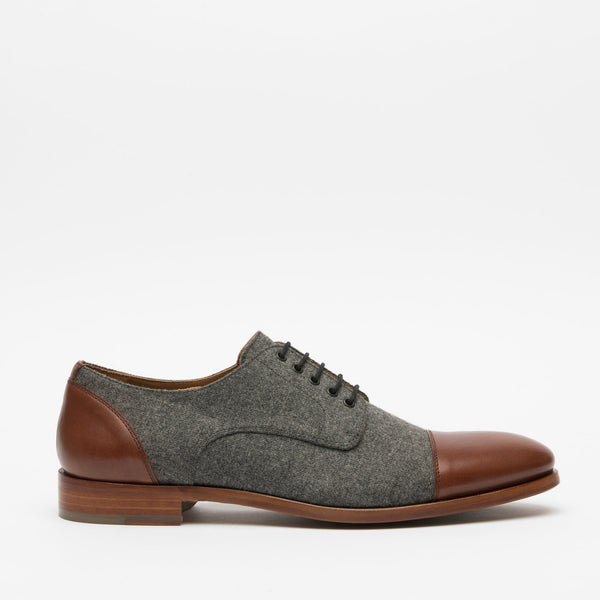 taft The Jack Shoe in Grey/Brown