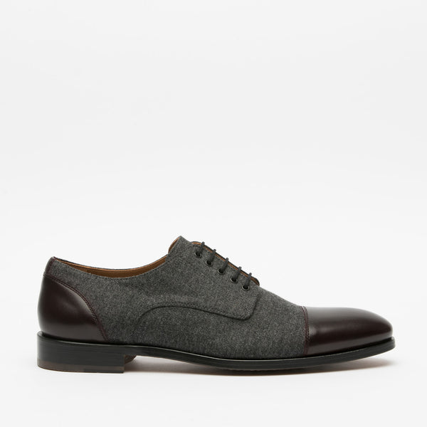 taft The Jack Shoe in Grey/Oxblood
