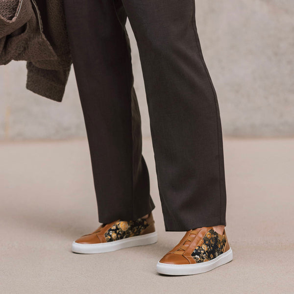 Taft The James Sneaker In Eden Cognac