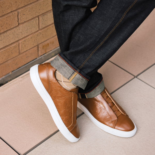 Taft The James Sneaker In Tan