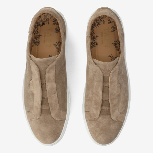 Taft The James Sneaker In Tan Suede