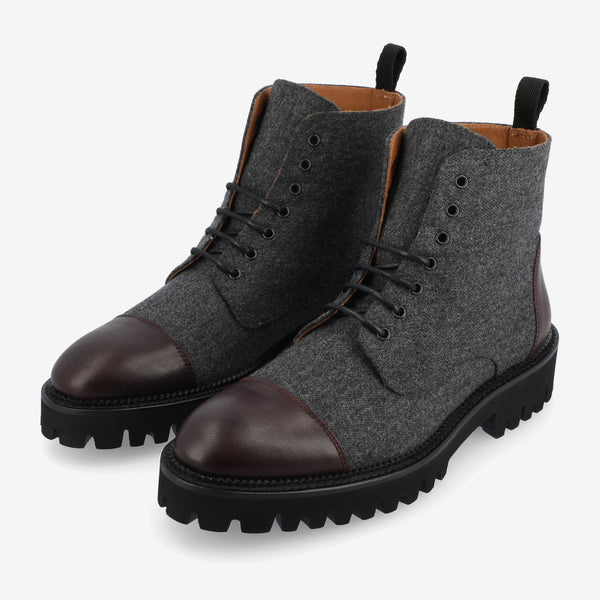 Taft The Jill Boot In Grey/Oxblood