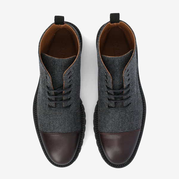 Taft The Jill Boot In Grey/Oxblood
