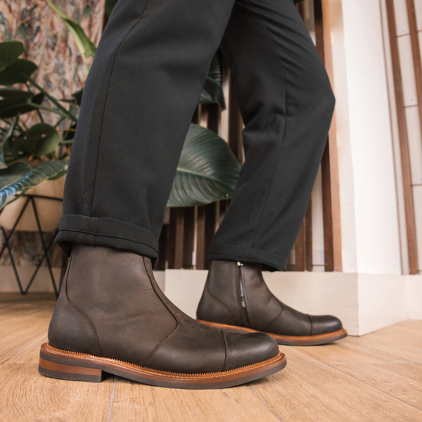 Taft The Lewis Boot In Dark Brown