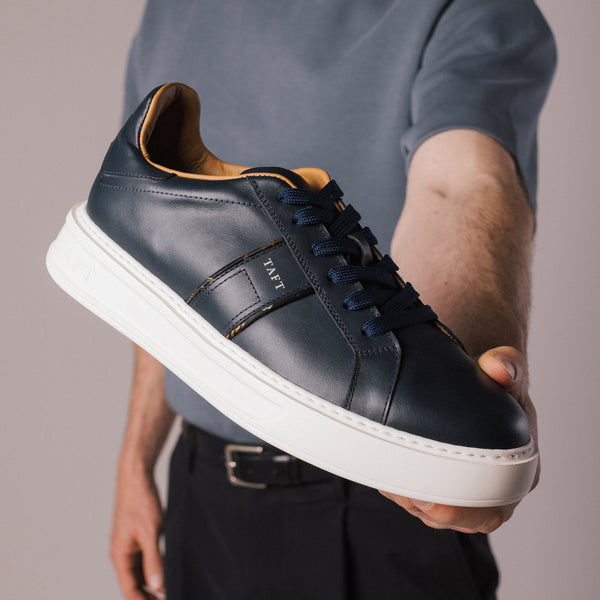 Taft The Logan Sneaker In Navy