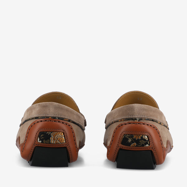 Taft The Luke In Taupe Suede