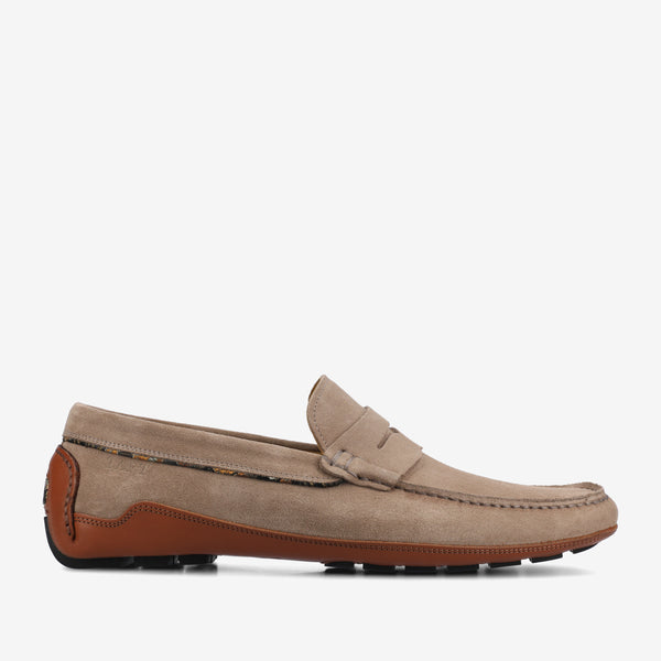 taft The Luke in Taupe Suede