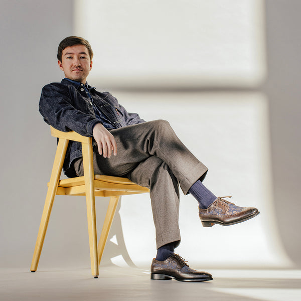 Taft The Preston Shoe In Brown Paisley