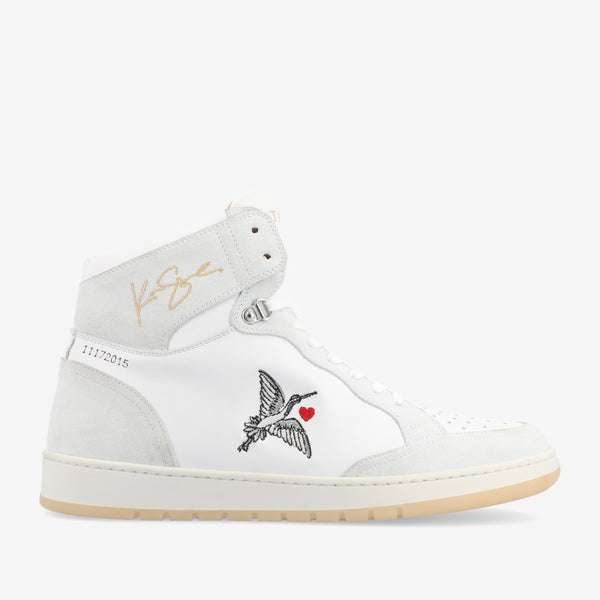 taft The Rapido High-top Sneaker in White Crane