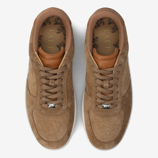 Taft The Rapido Low-Top Sneaker In Taupe Suede