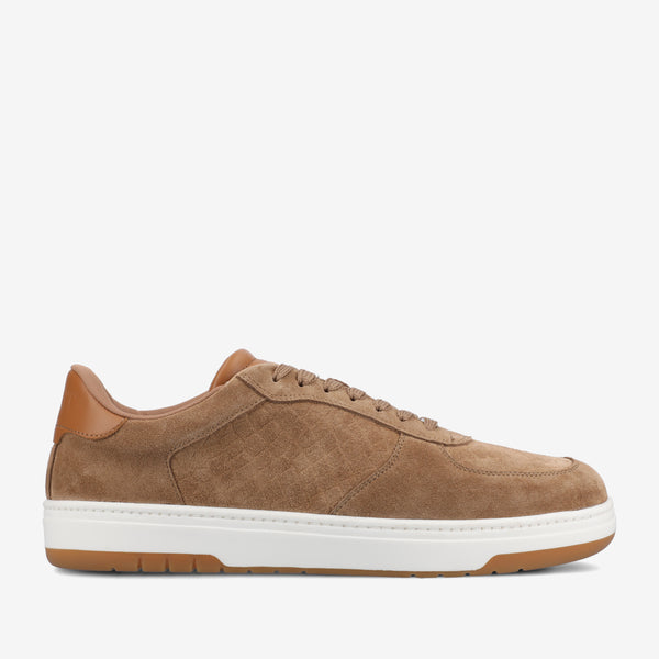 taft The Rapido Low-Top Sneaker in Taupe Suede