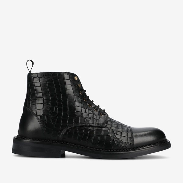 taft The Rome Boot in Black Croco