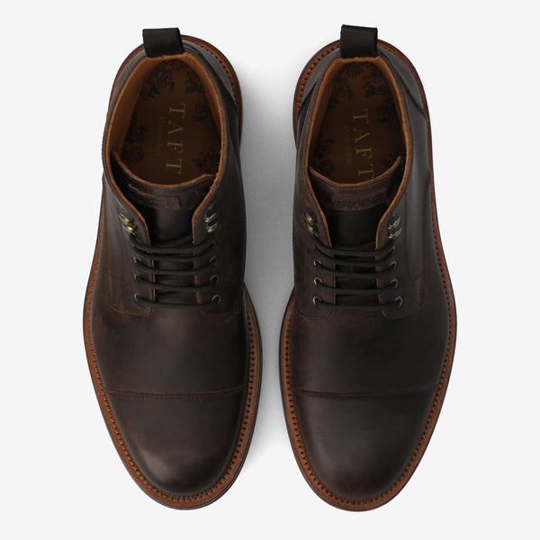 Taft The Rome Boot In Dark Brown