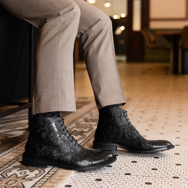 Taft The Rome Boot In Noir Viejo