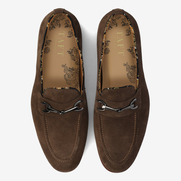 Taft The Russell In Taupe Suede