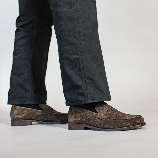 Taft The Sterling Loafer In Brown Floral Suede