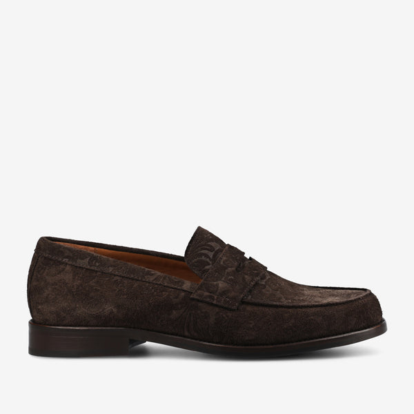taft The Sterling Loafer in Brown Floral Suede