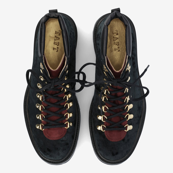 Taft The Viking Boot In Black Velour