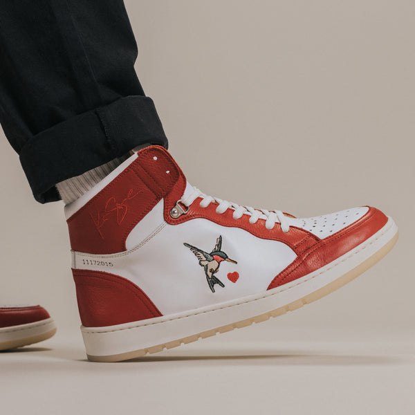 Taft The Rapido High-top Sneaker In Red Hummingbird