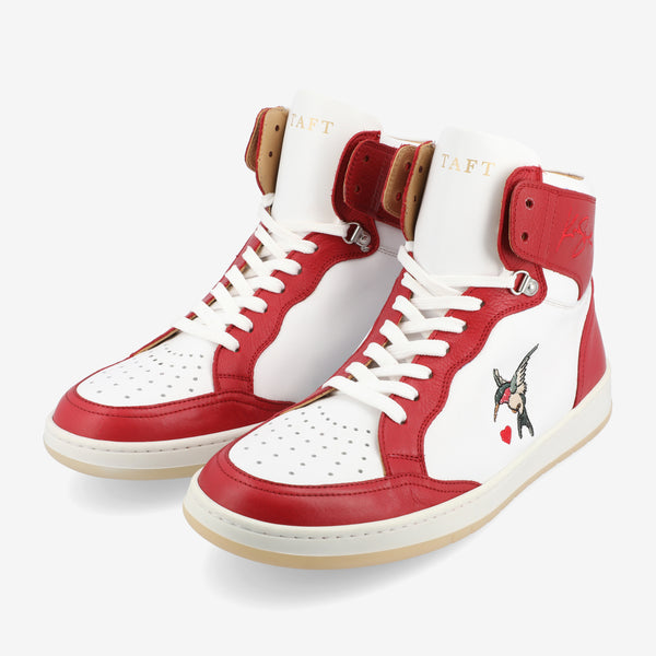 Taft The Rapido High-top Sneaker In Red Hummingbird