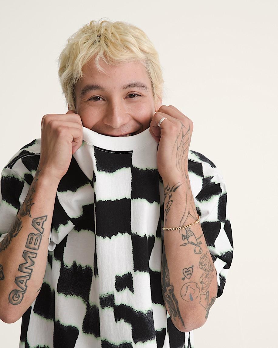 Taka Hayashi For Vault By Vans Acid Check T-Shirt White