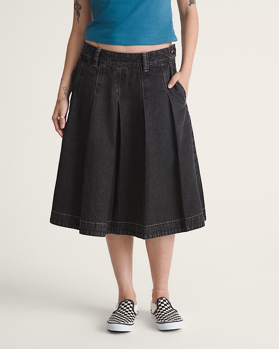 Taka Hayashi For Vault By Vans Authentic Chino Denim Skirt Rinse Black