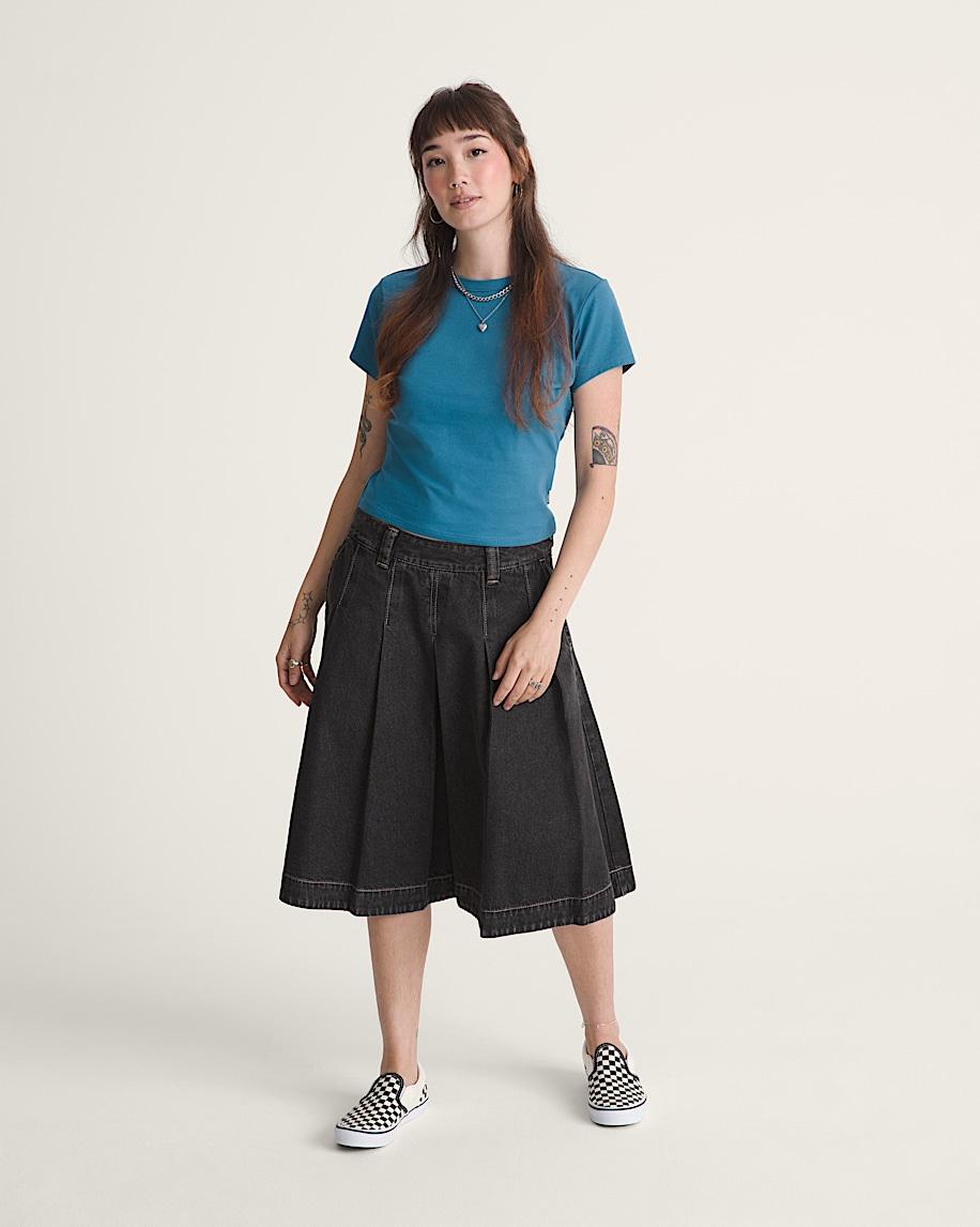 Taka Hayashi For Vault By Vans Authentic Chino Denim Skirt Rinse Black