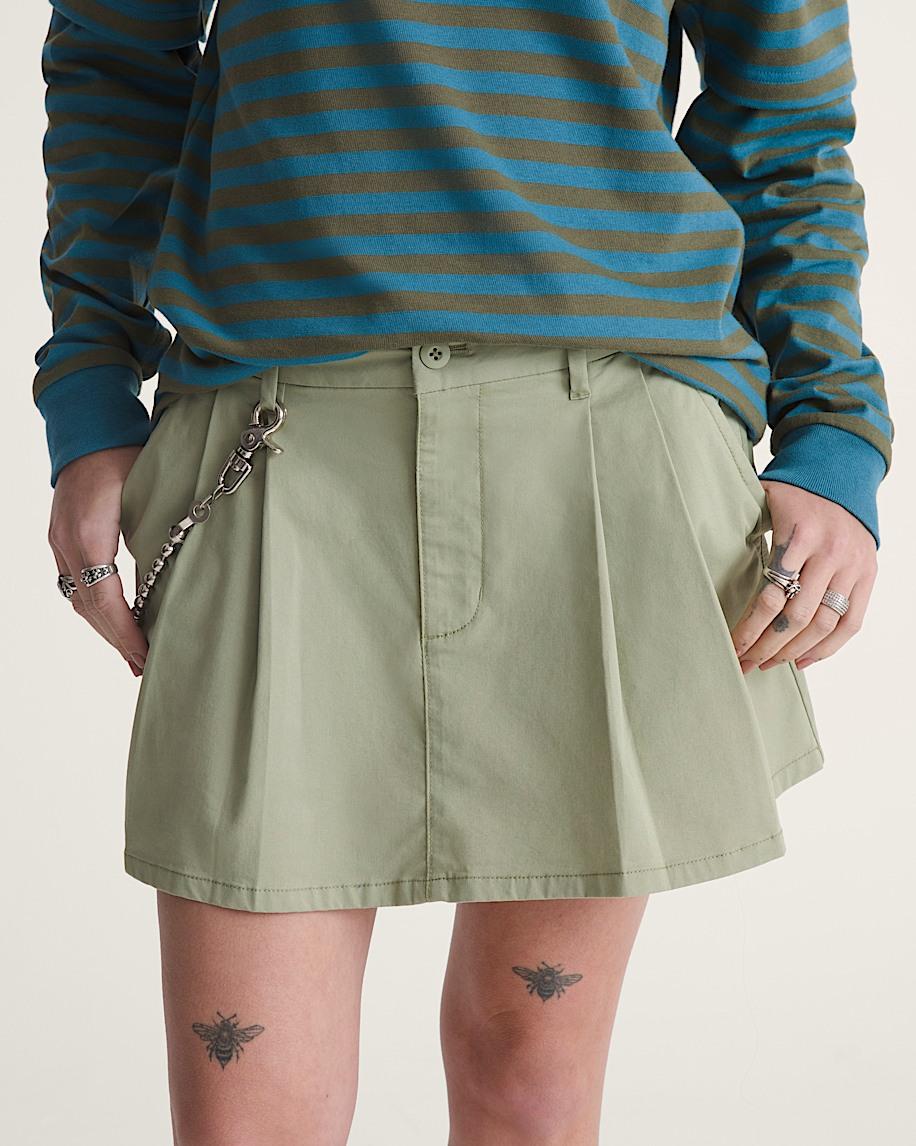 taka hayashi for vault by vans Authentic Chino Mini Skirt Soft Sage Green