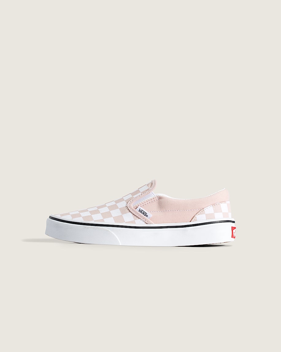 taka hayashi for vault by vans Big Kids Classic Slip-On Checkerboard Shoe Checkerboard Sepia Rose